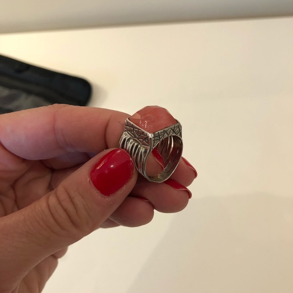 Silpada Cherry quartz and silver ring - Picture 3 of 5